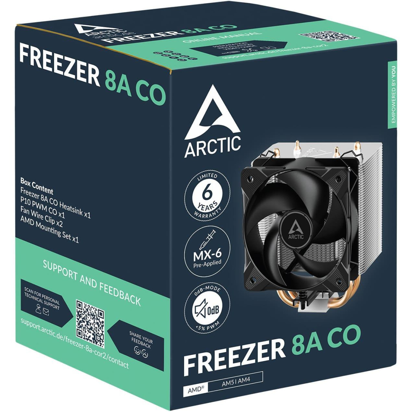 Кулер для процесора Arctic Freezer 8A CO SAM5/SAM4 Black (ACFRE00162A)