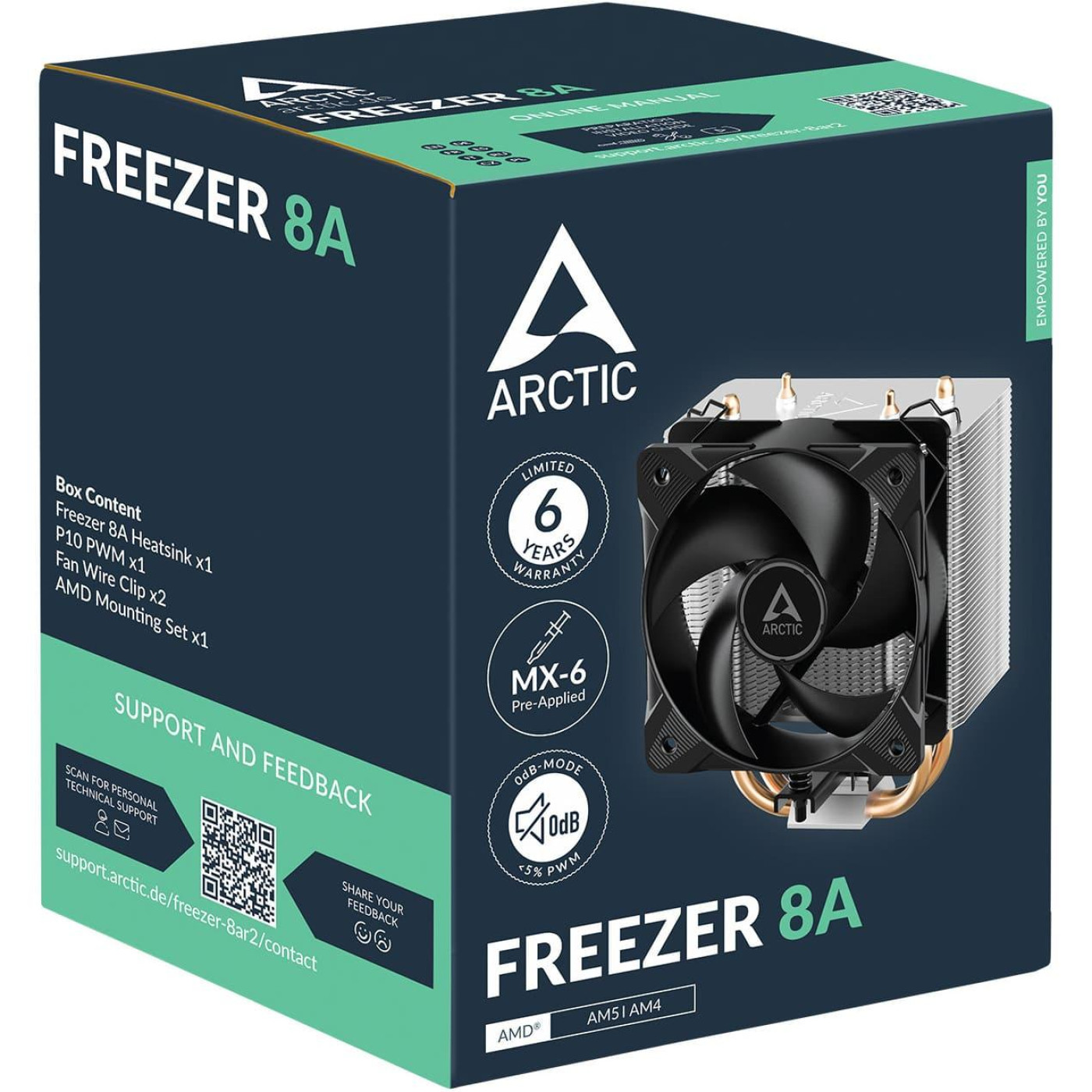 Кулер для процесора Arctic Freezer 8A SAM5/SAM4 Black (ACFRE00161A)
