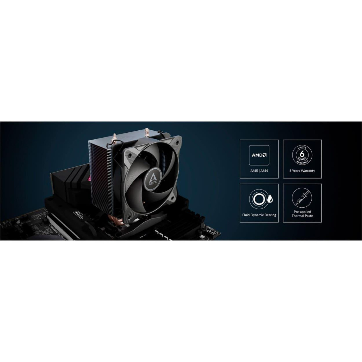 Кулер для процесора Arctic Freezer 8A SAM5/SAM4 Black (ACFRE00161A)