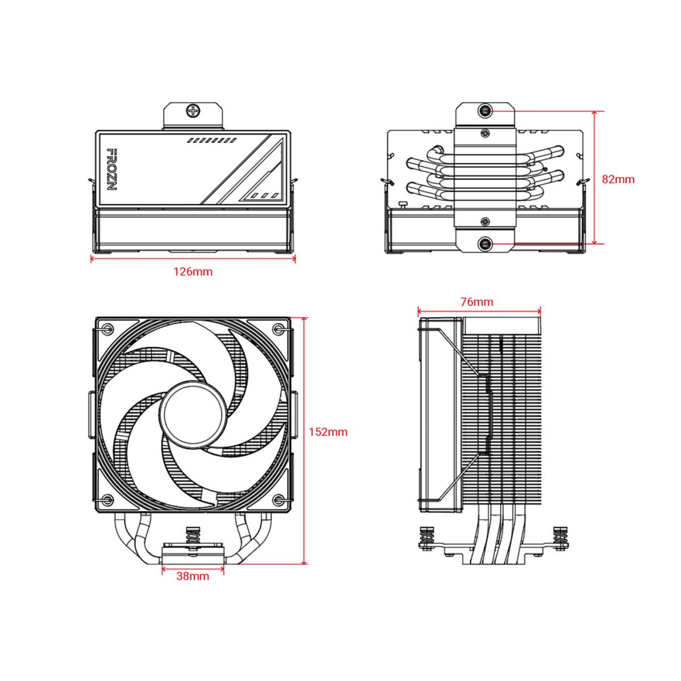 Кулер для процессора ID-Cooling Frozn A410 SE ARGB (FROZN A410 SE ARGB)