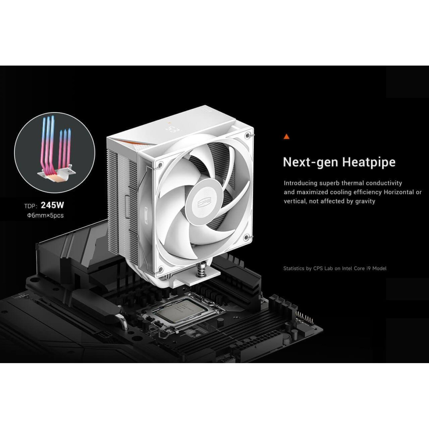 Кулер для процесора PcCooler RT500 Digital ARGB White (RT500 Digital ARGB WH)