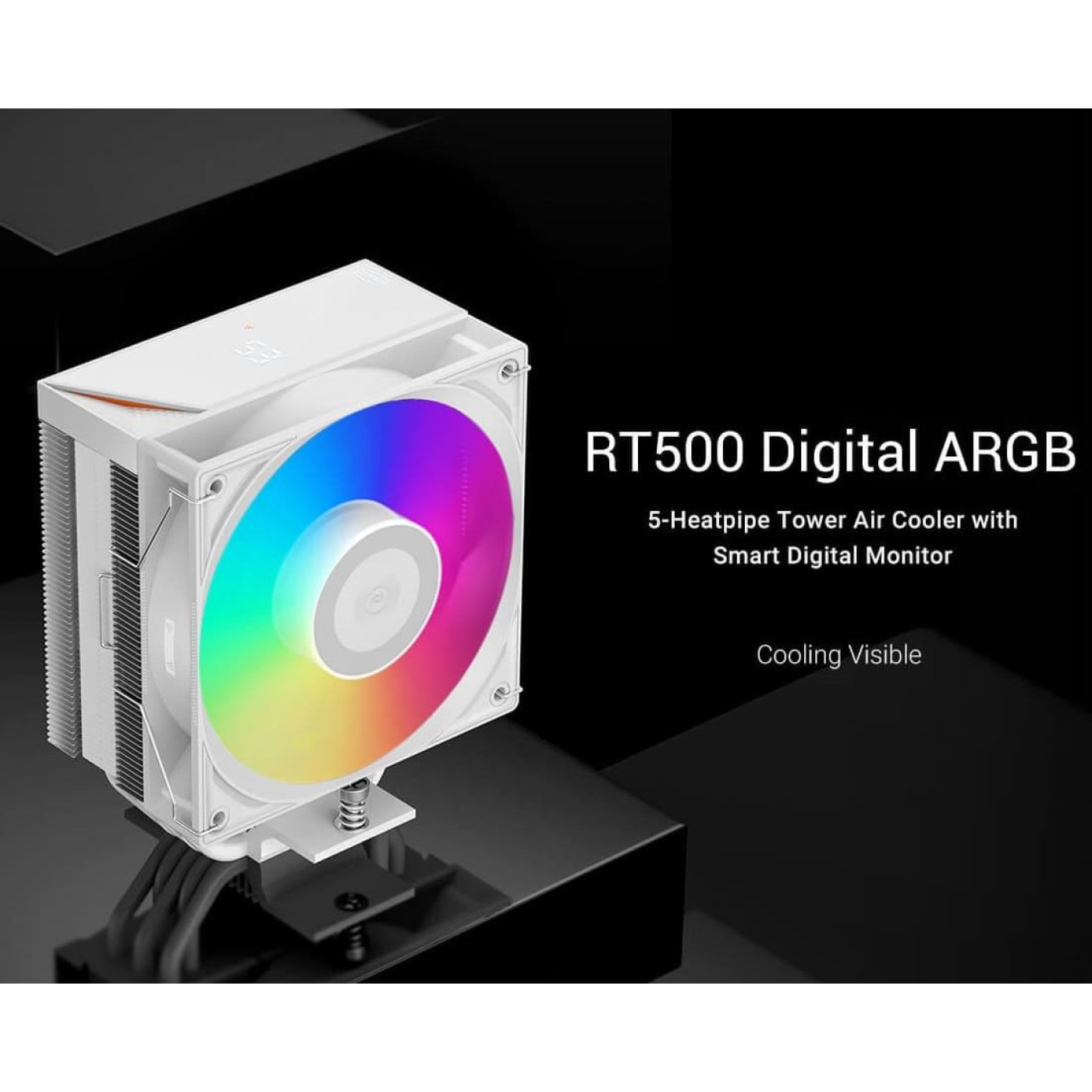 Кулер для процесора PcCooler RT500 Digital ARGB White (RT500 Digital ARGB WH)