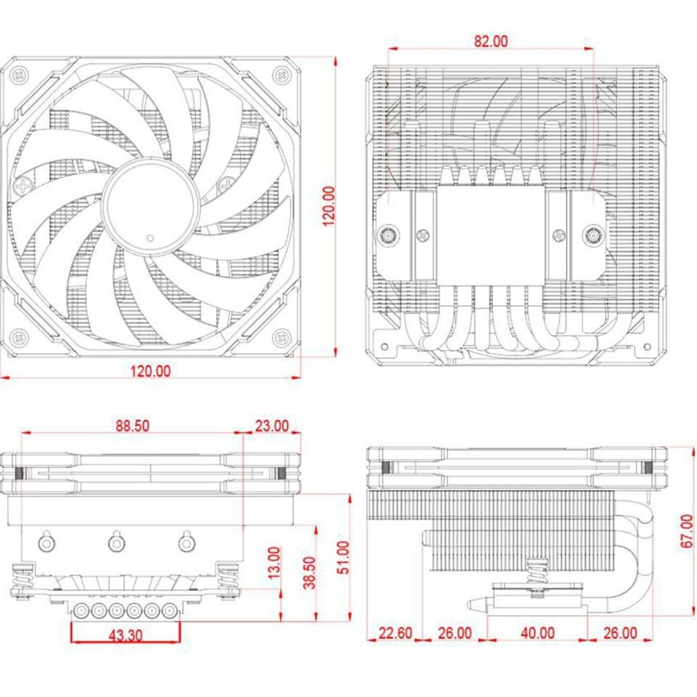 Кулер для процесора ID-Cooling IS-67-XT Black (IS-67-XT Black)