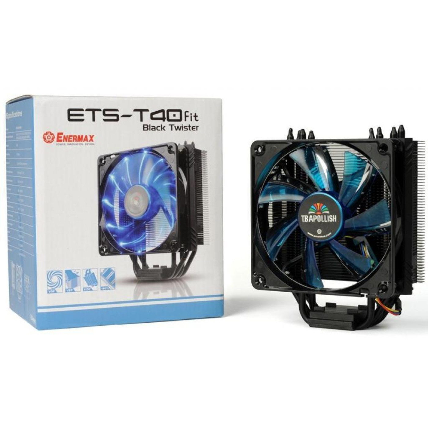 Кулер для процесора Enermax ETS-T40 Fit Black Twister (ETS-T40 Fit Black) Б/в,U1