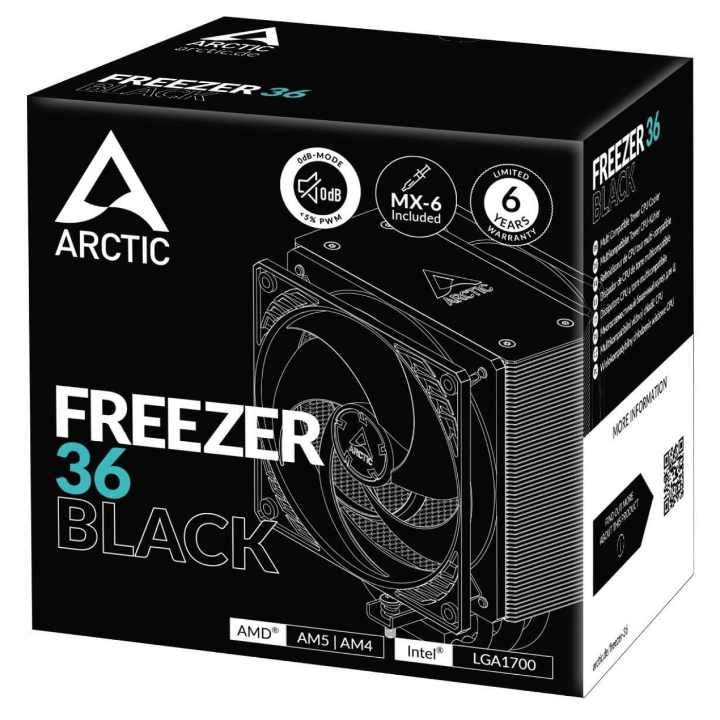 Кулер для процесора Arctic Freezer 36 Black (ACFRE00123A)
