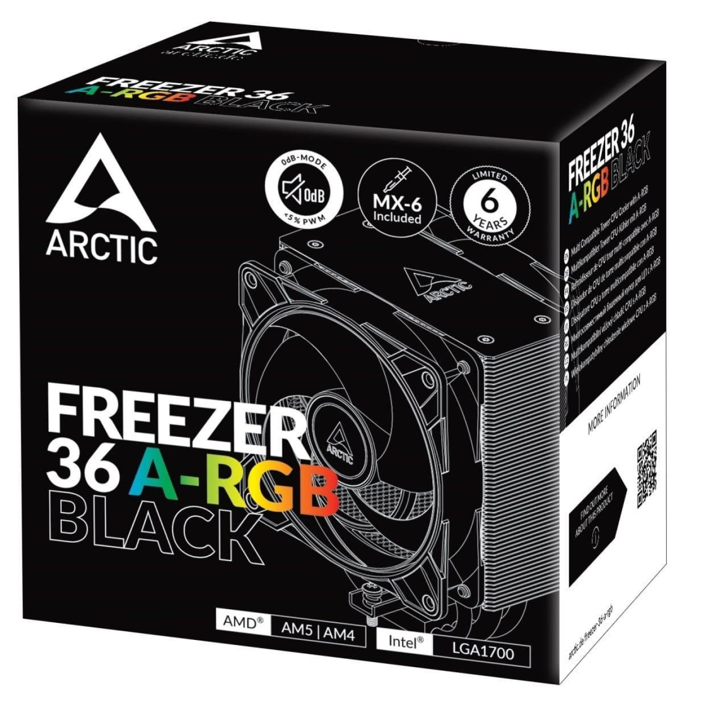Кулер для процесора Arctic Freezer 36 ARGB Black (ACFRE00124A)