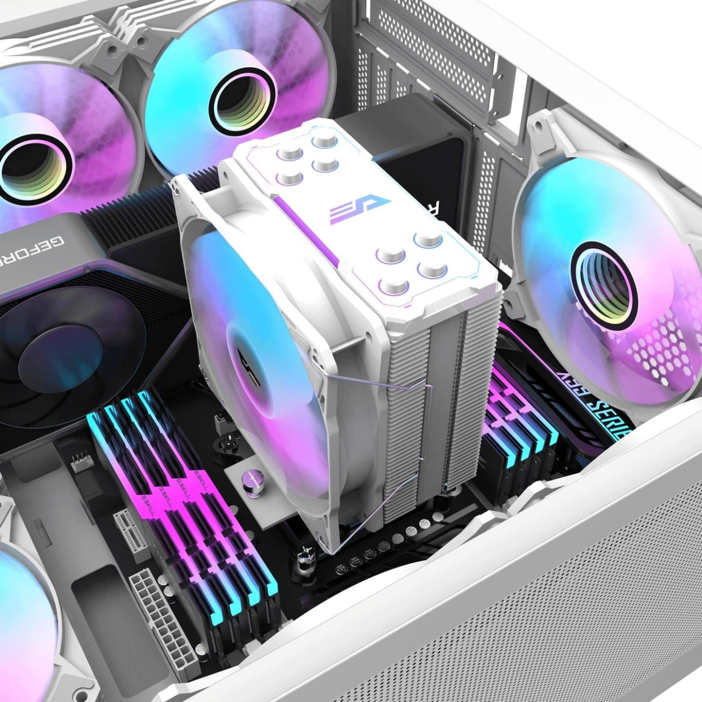 Кулер для процессора Darkflash Storm Z4 Pro Mist White (Z4 PRO MIST WHITE)