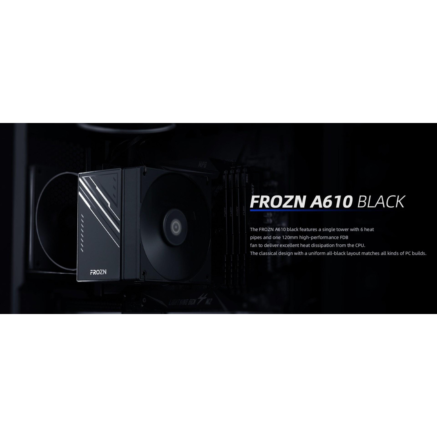 Кулер для процессора ID-Cooling Frozn A610 Black (FROZN A610 BLACK)