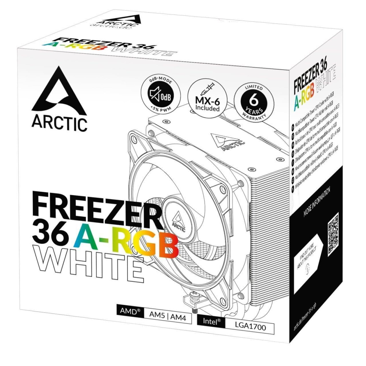 Кулер для процесора Arctic Freezer 36 ARGB White (ACFRE00125A)