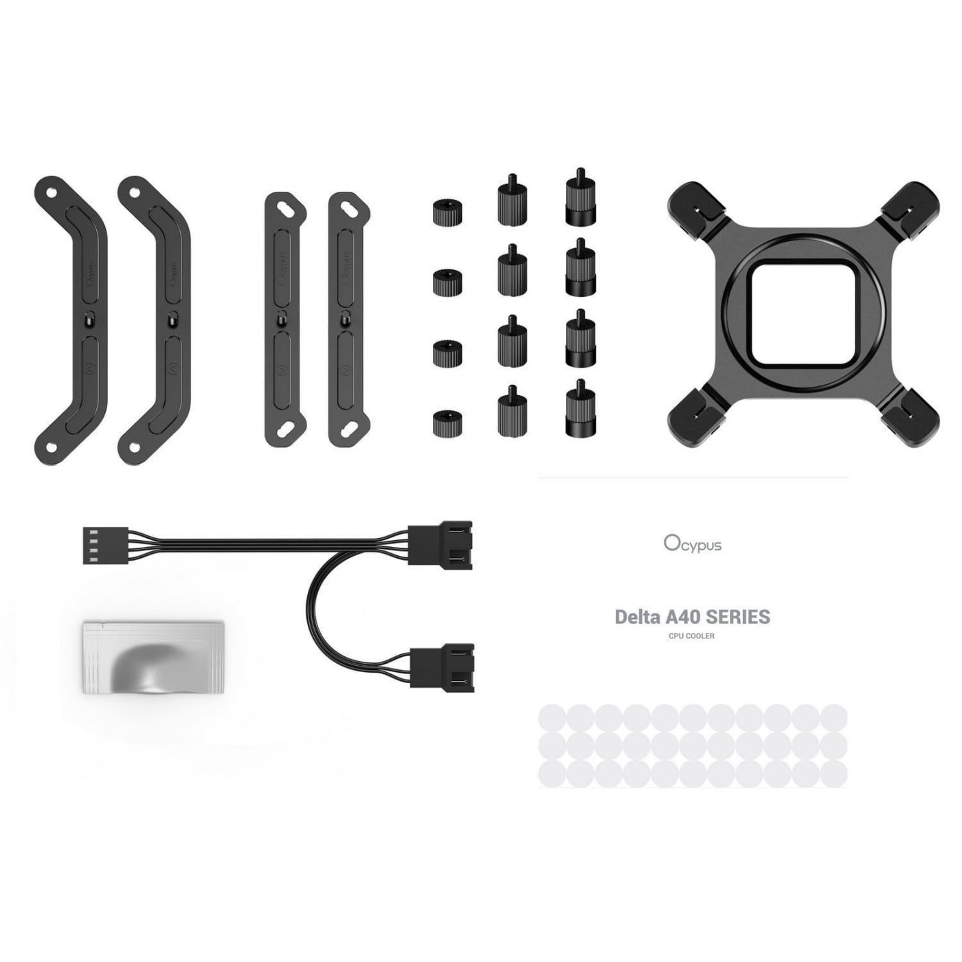 Кулер для процессора OCYPUS DELTA A40 ELITE BK DUAL FAN (DELTA-A40-BK2NNWN00X-GL)