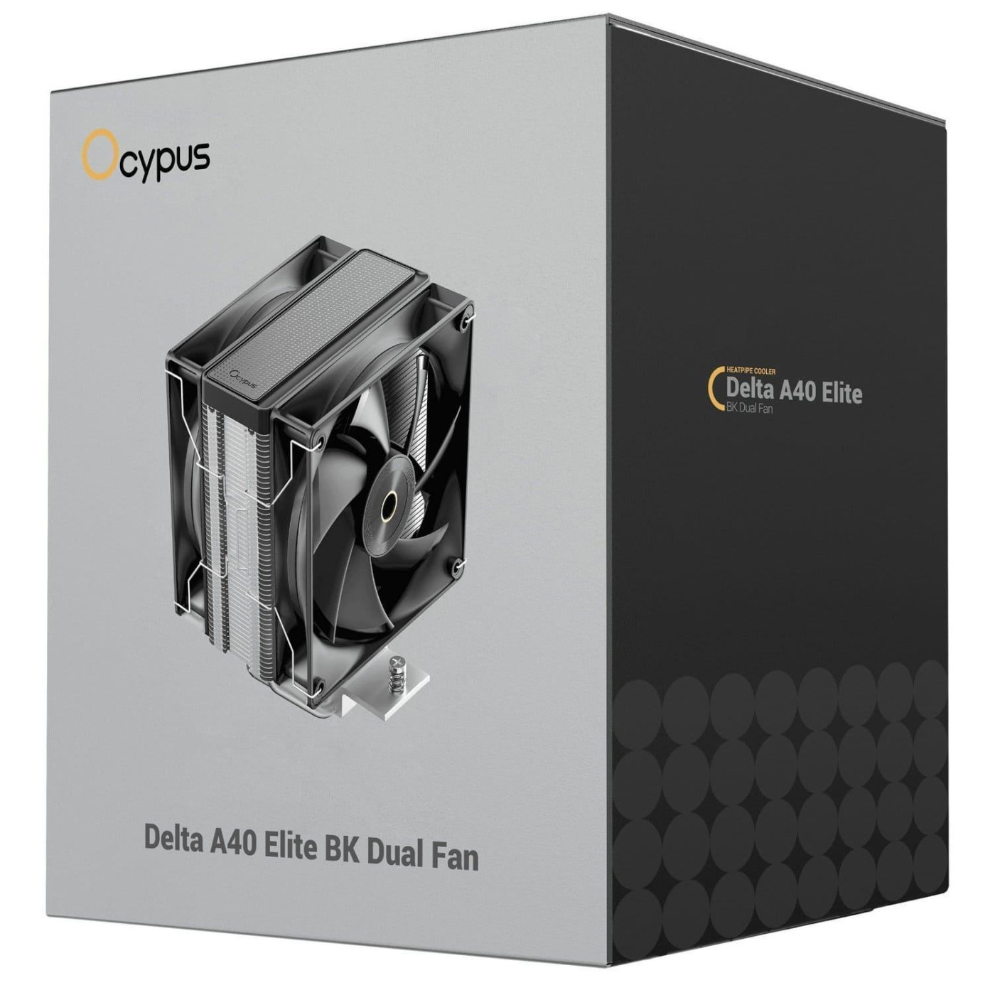 Кулер для процессора OCYPUS DELTA A40 ELITE BK DUAL FAN (DELTA-A40-BK2NNWN00X-GL)
