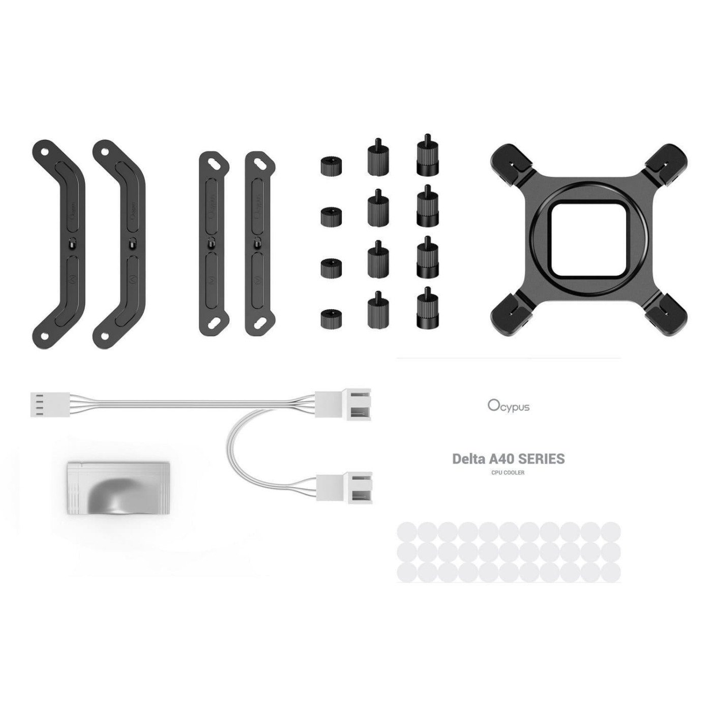 Кулер для процессора OCYPUS DELTA A40 ELITE WH DUAL FAN (DELTA-A40-WH2NNWN00X-GL)