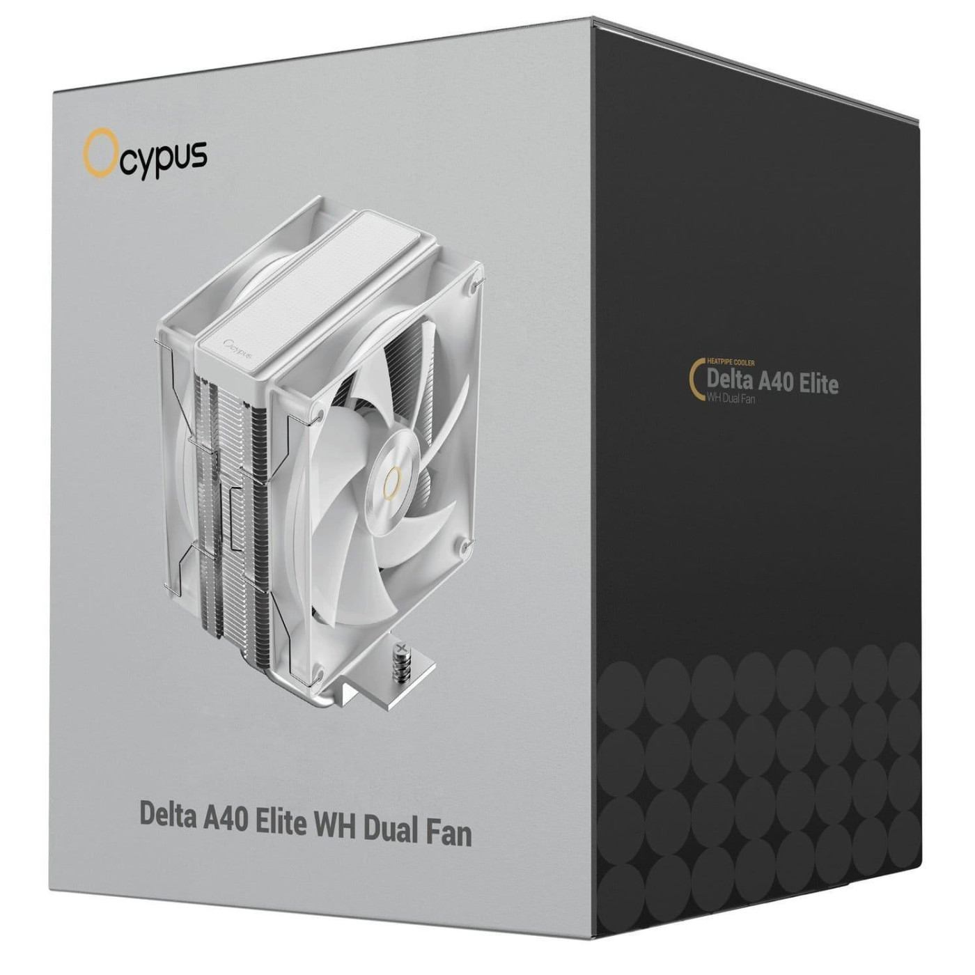 Кулер для процессора OCYPUS DELTA A40 ELITE WH DUAL FAN (DELTA-A40-WH2NNWN00X-GL)