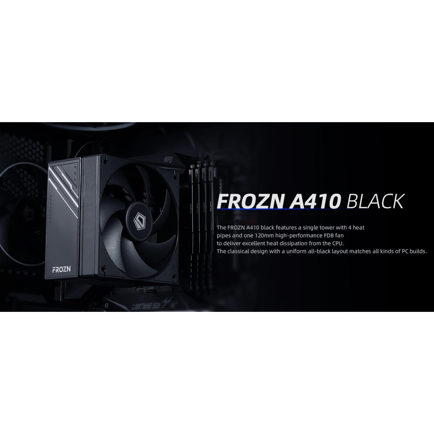 Кулер для процесора ID-Cooling Frozn A410 Black (FROZN A410 Black)