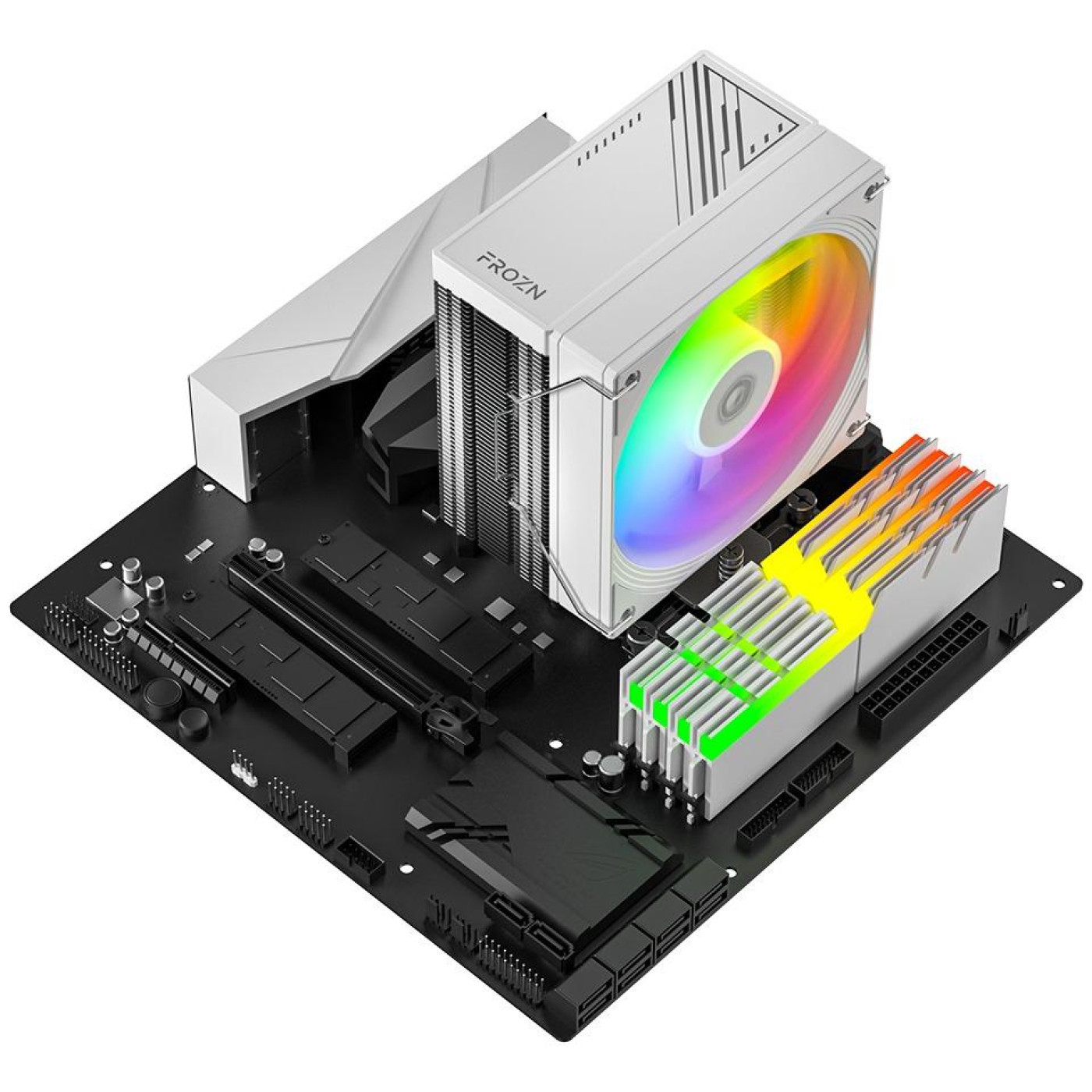 Кулер для процессора ID-Cooling Frozn A410 SE ARGB White (FROZN A410 SE ARGB WHITE)