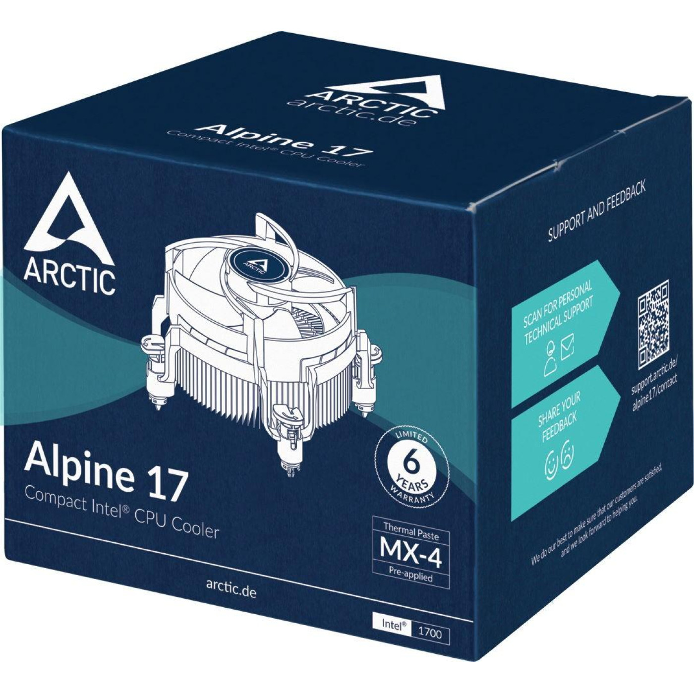 Кулер для процесора Arctic Alpine 17 1700 (ACALP00040A)