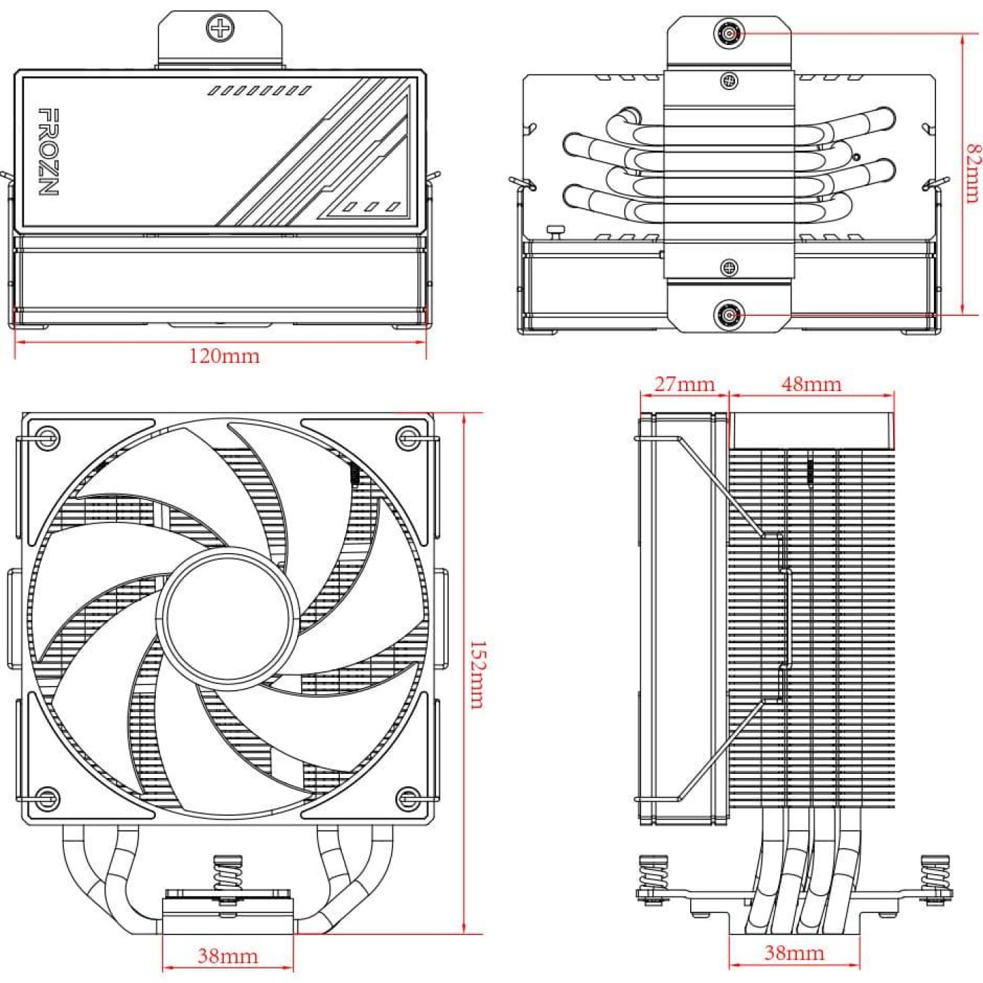 Кулер для процессора ID-Cooling Frozn A410 ARGB (FROZN A410 ARGB)