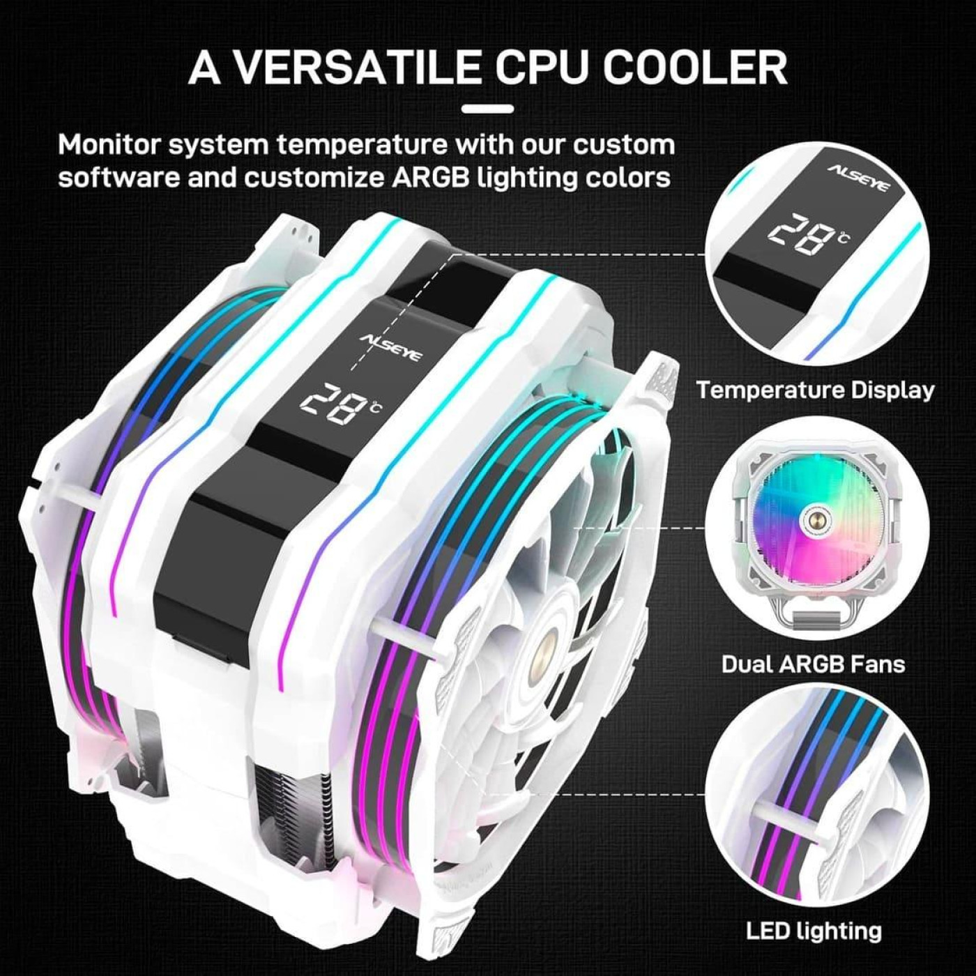 Кулер для процессора alseye M120D-W-Plus II (AS.01.01.0043)