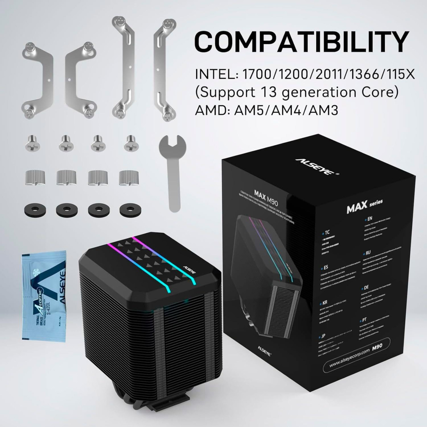 Кулер для процессора Alseye M90-B (AS.01.01.0053) (AS.01.01.0046)