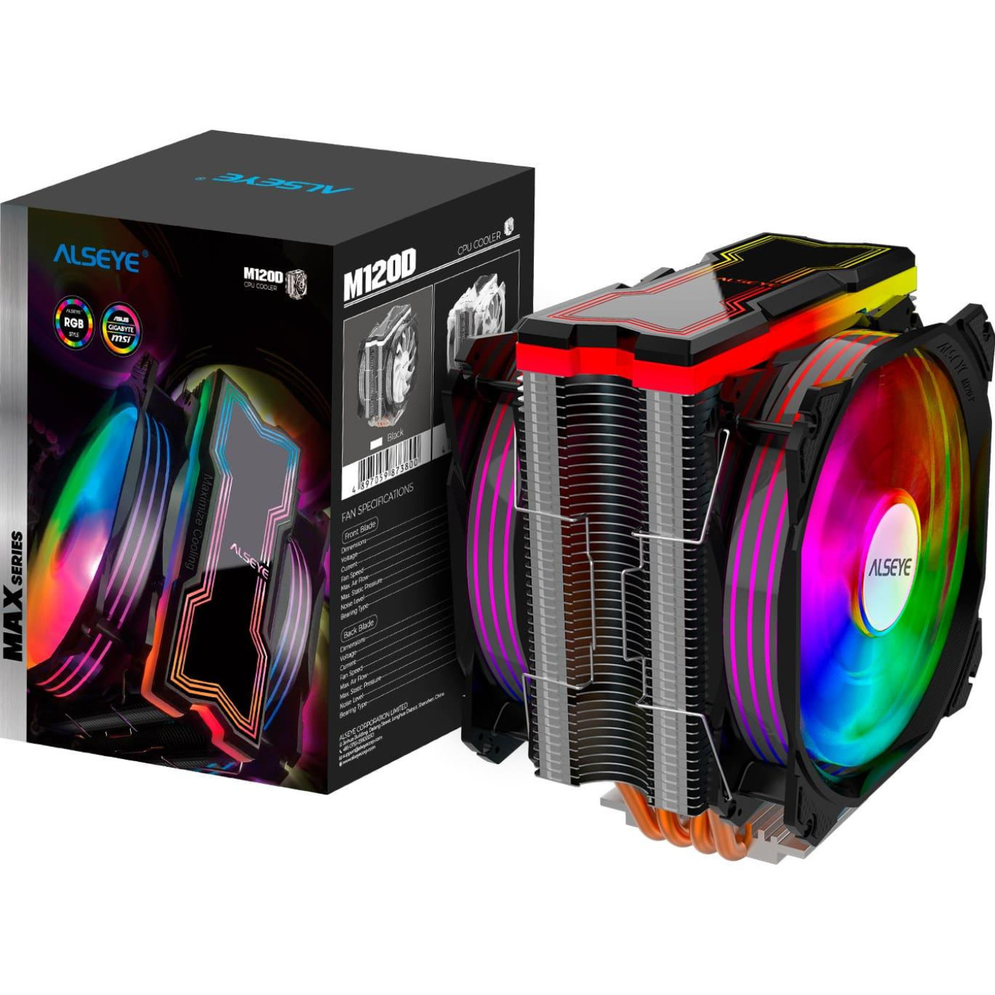 Кулер для процессора alseye M120-DB (AS.01.01.0024)