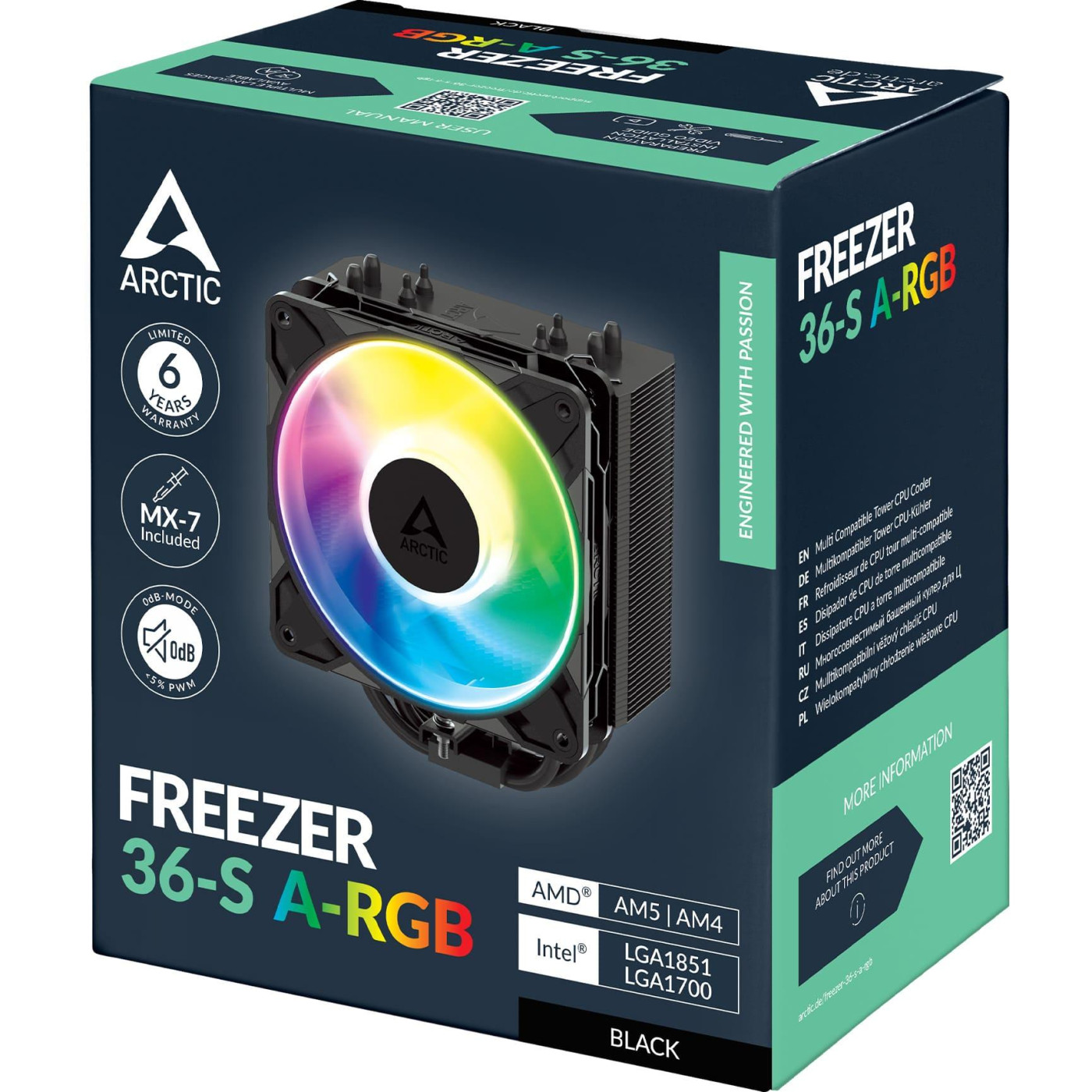 Кулер для процесора Arctic Freezer 36-S A-RGB Black (ACFRE00198A)
