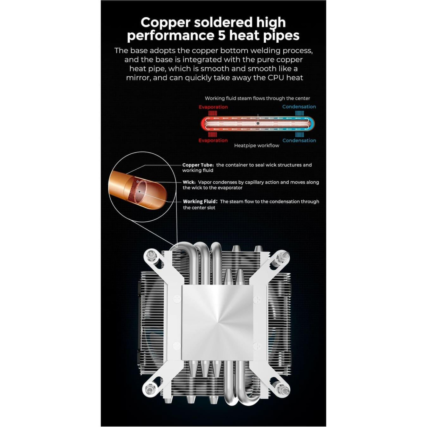 Кулер для процессора alseye S90T-5 Plus (AS.01.09.0003)