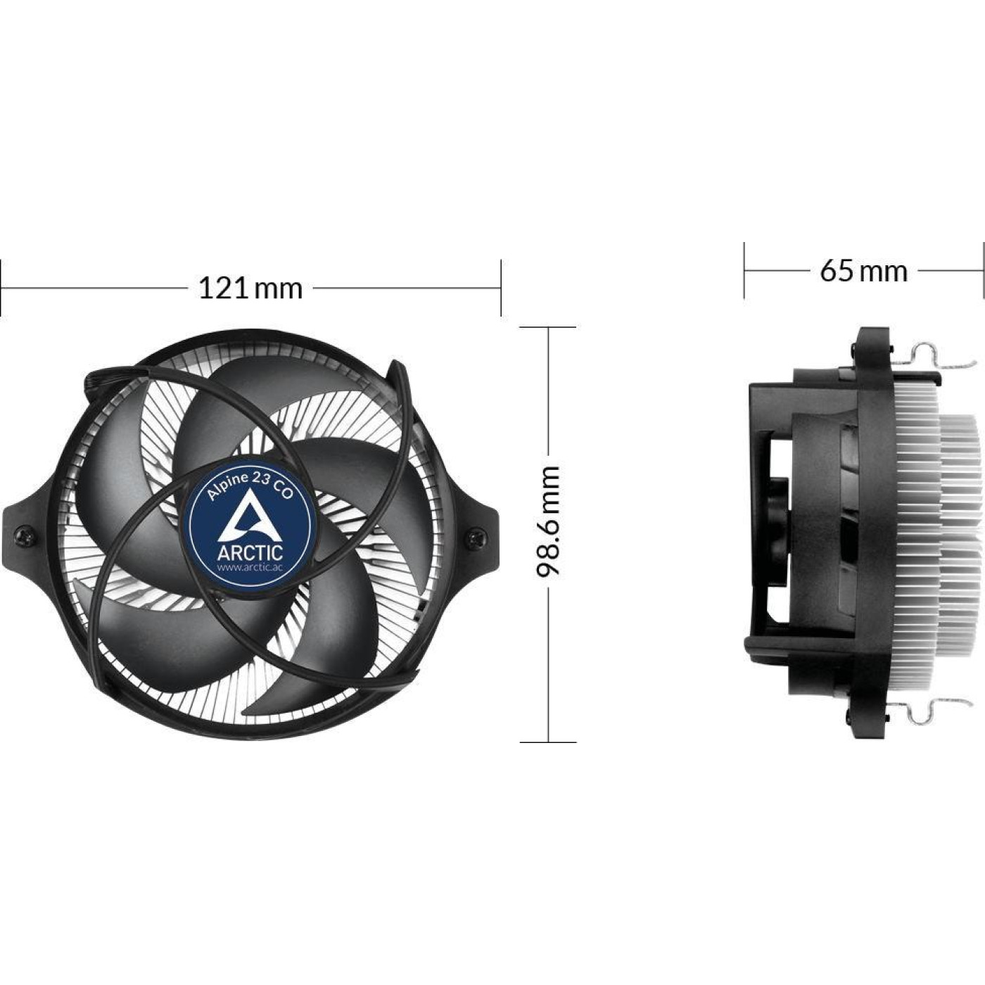 Кулер для процесора Arctic Alpine 23 СО AM4 (ACALP00036A)