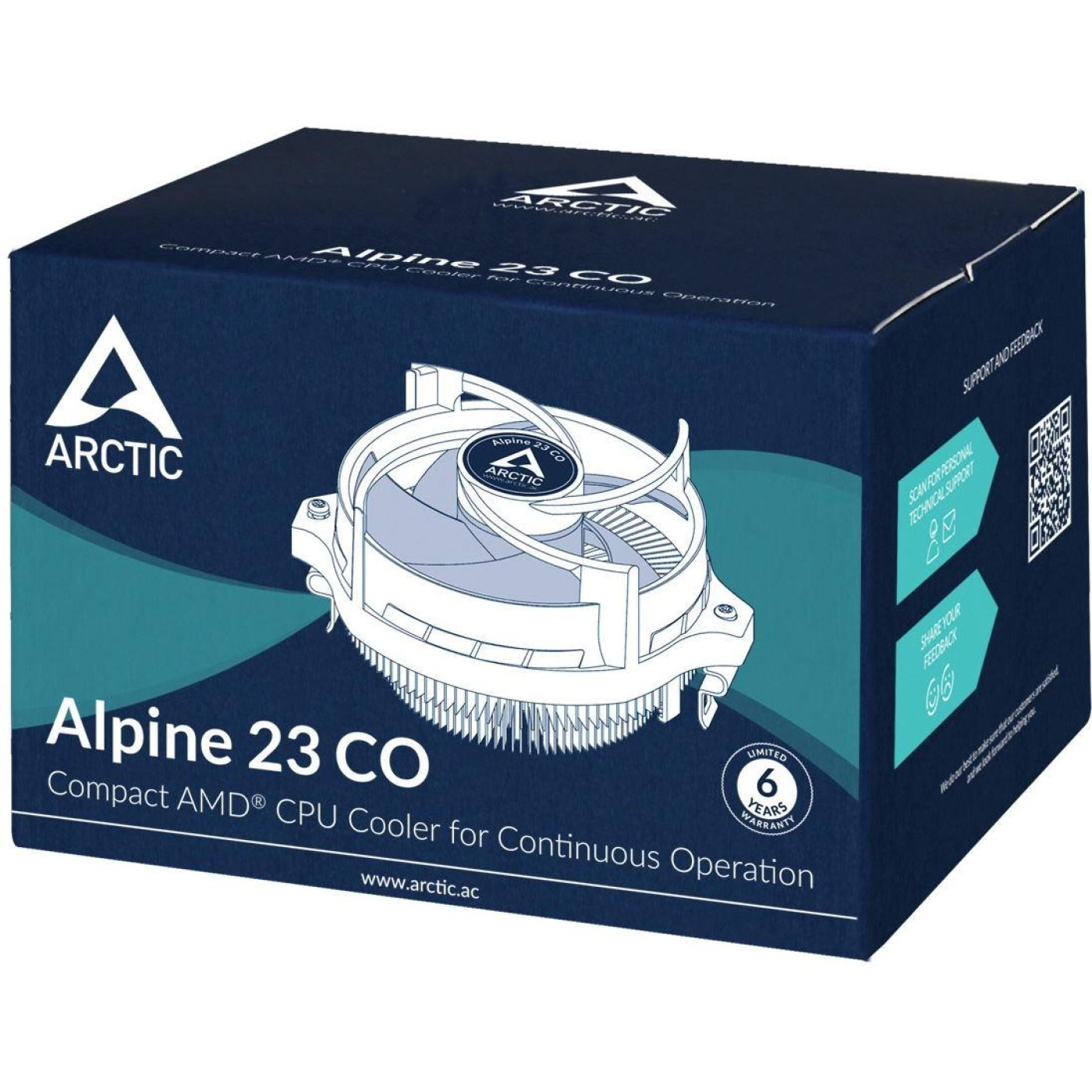 Кулер для процесора Arctic Alpine 23 СО AM4 (ACALP00036A)