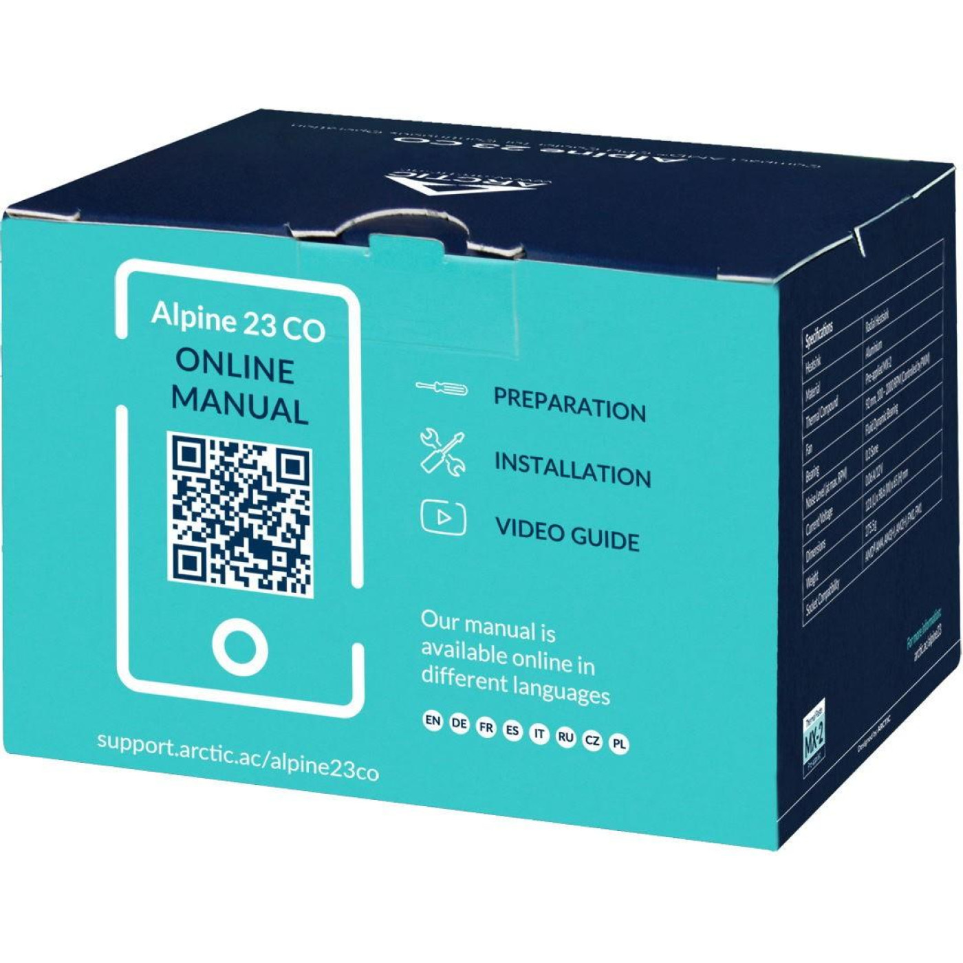 Кулер для процесора Arctic Alpine 23 СО AM4 (ACALP00036A)