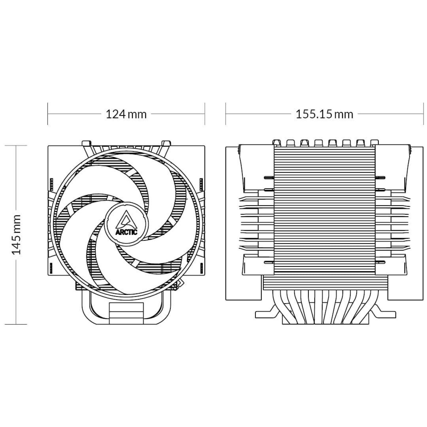 Кулер для процесора Arctic Freezer 4U-M Ampere (ACFRE00171A)