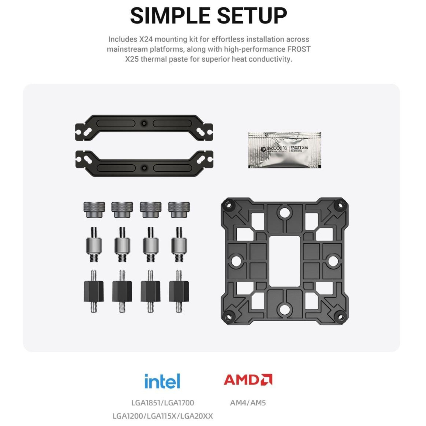 Кулер для процесора ID-Cooling SE-214-XT V2 Black (SE-214-XT V2 BLACK)