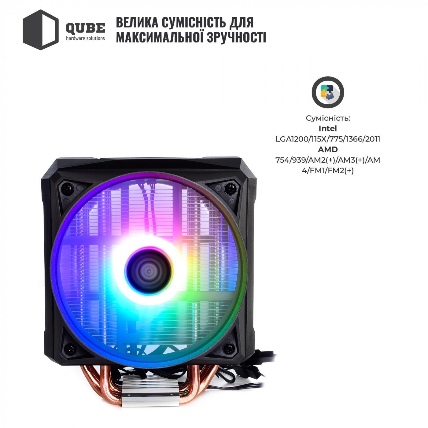 Кулер для процессора QUBE QB-OL1100 (QB-OL1100) Б/у,U1