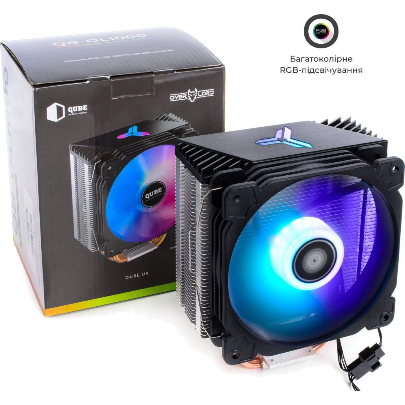 Кулер для процессора QUBE QB-OL1000 (QB-OL1000) Б/у,U1