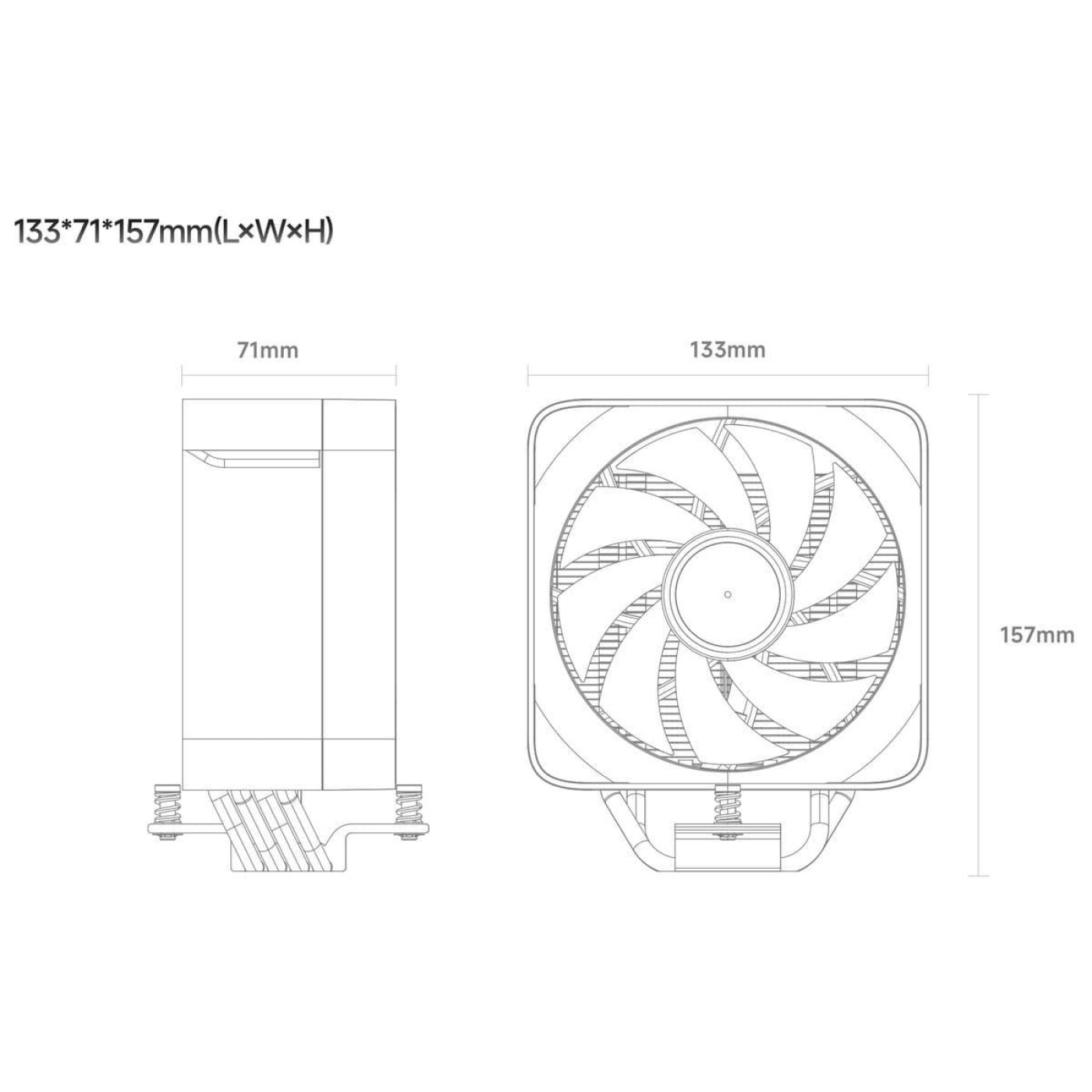 Кулер для процессора Ocypus Delta A40 EX ARGB Black (DELTA-A40-BK1NAWN00E-GL)