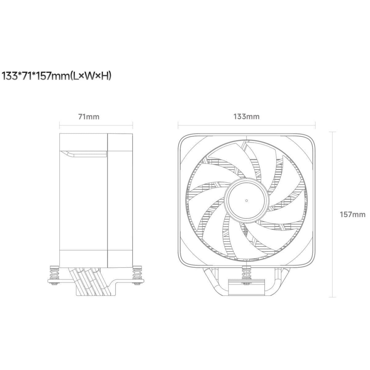 Кулер для процессора Ocypus Delta A40 EX Digital Black (DELTA-A40-BK1NAWD00E-GL)
