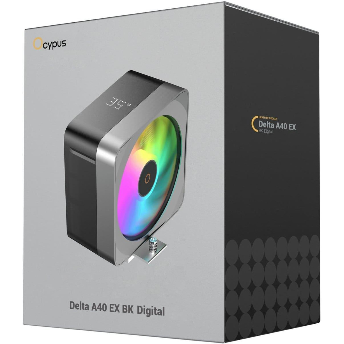 Кулер для процессора Ocypus Delta A40 EX Digital Black (DELTA-A40-BK1NAWD00E-GL)