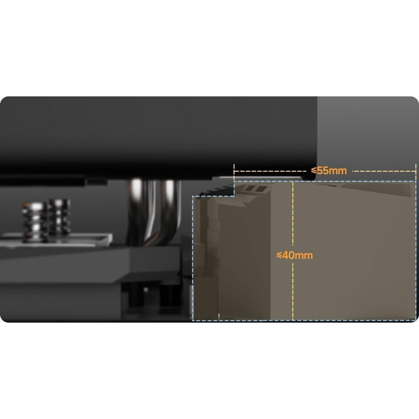 Кулер для процессора Ocypus DELTA A62 EX DIGITAL Black (DELTA-A62-BK2NNWD00E-GL)