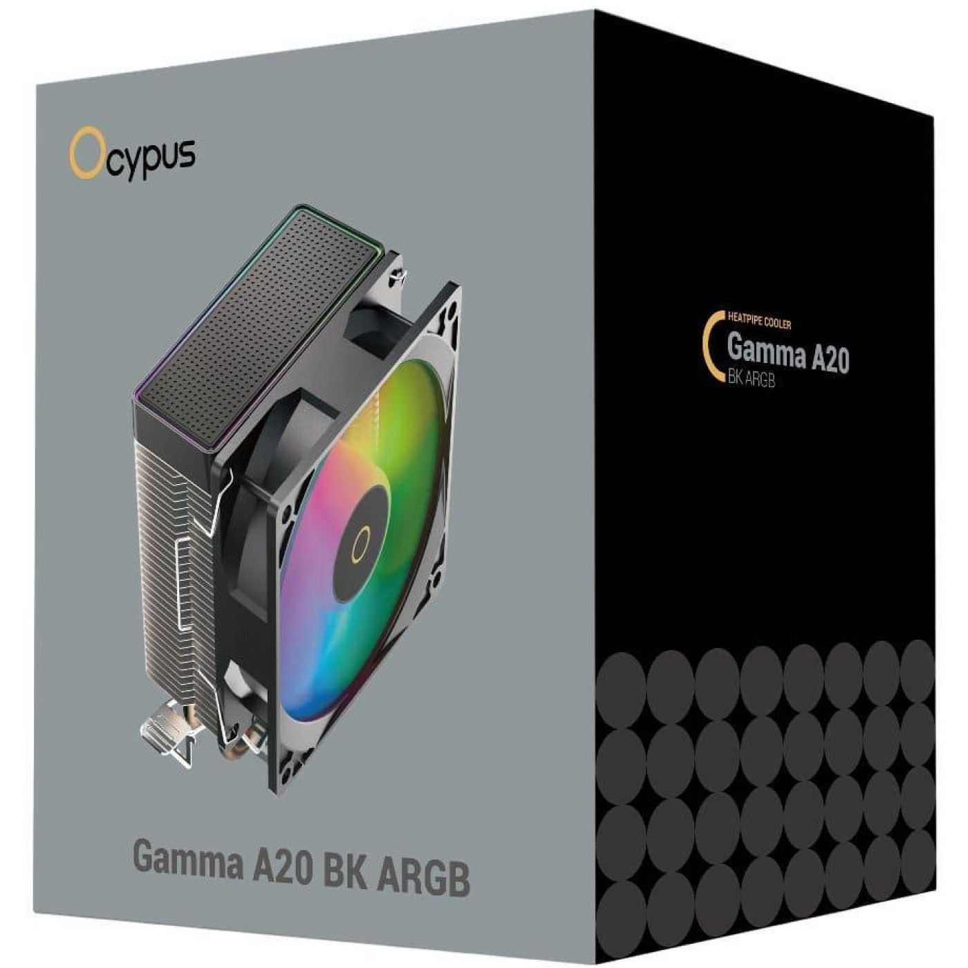 Кулер для процессора Ocypus Gamma A20 ARGB Black (GAMMA-A20-BK1AAWN00F-GL)