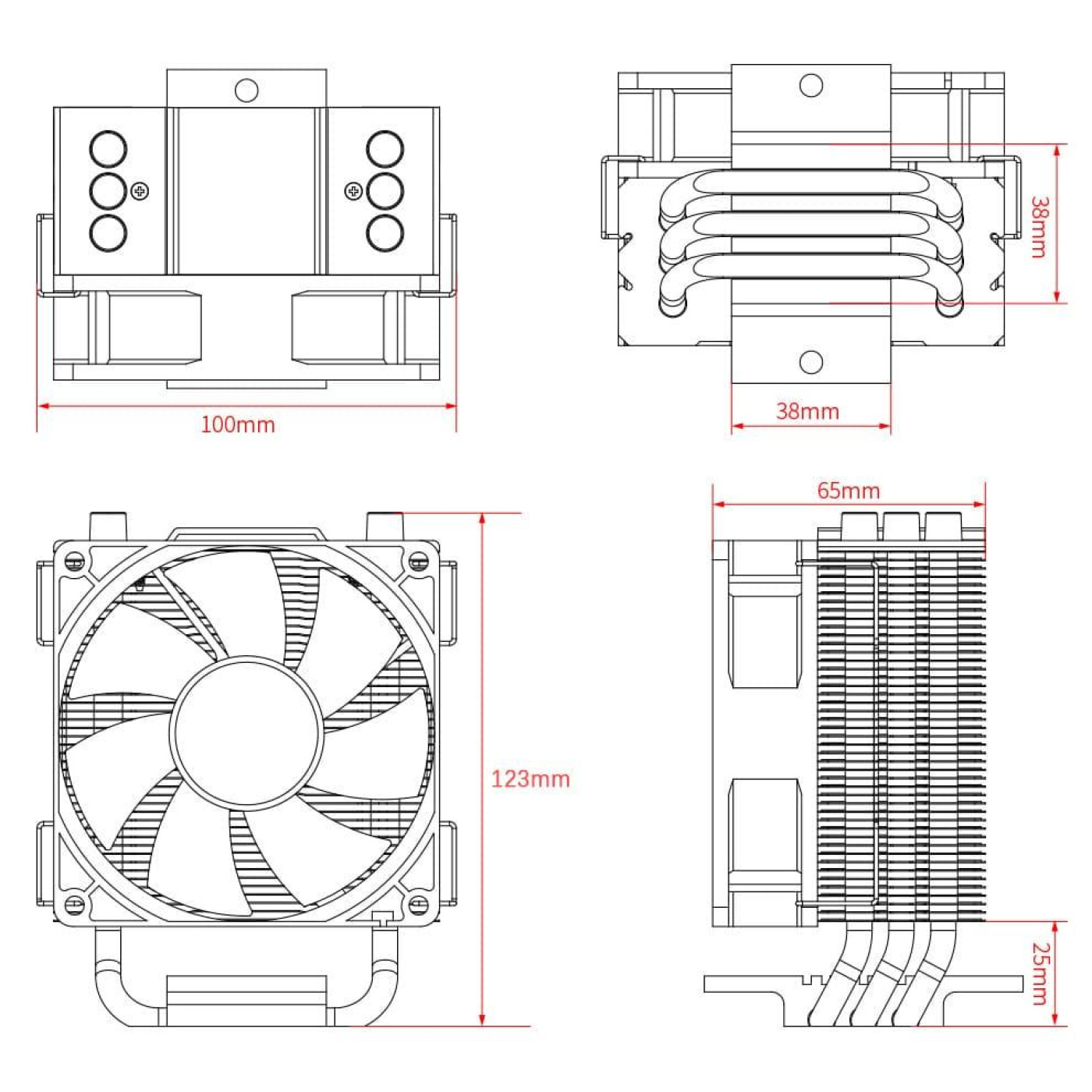 Кулер для процессора ID-Cooling SE-903-XT 1700 am5 (SE-903-XT)