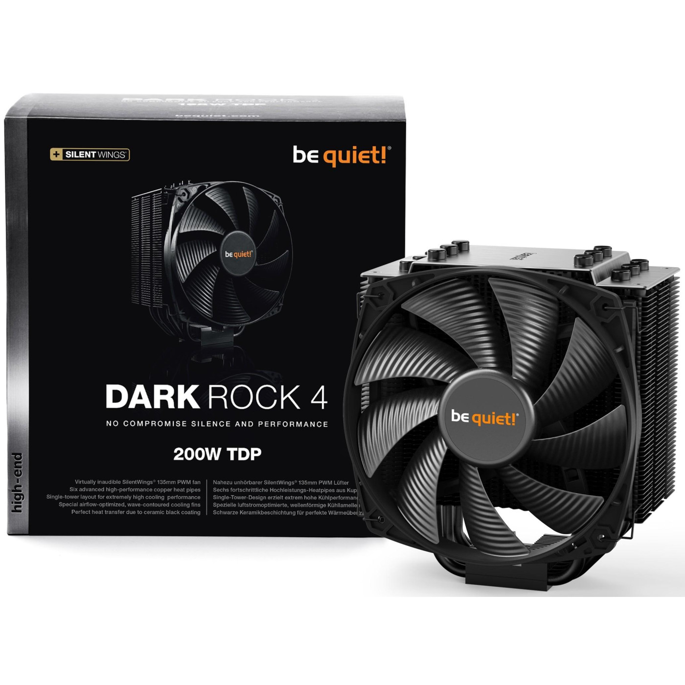 Кулер для процесора Be quiet! Dark Rock 4 (115X/1200/1366/2011/2011v3/1700) (BK021) Б/в,U1