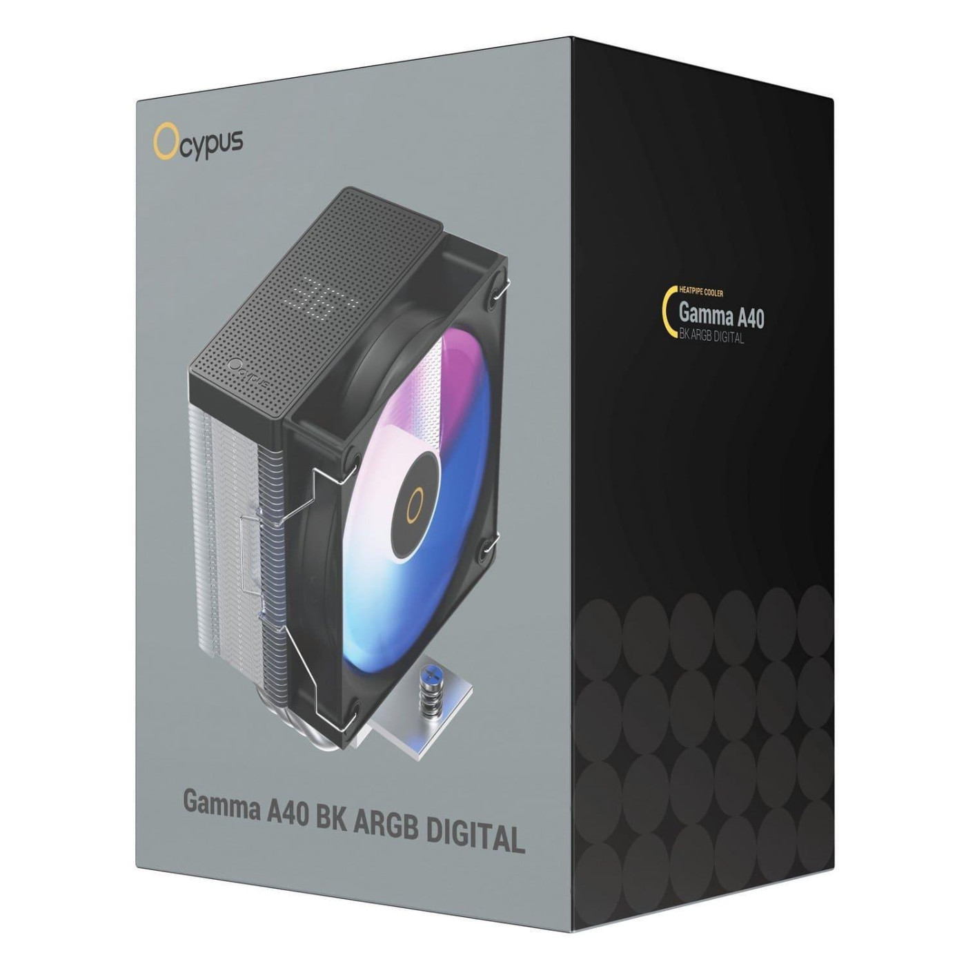 Кулер для процесора OCYPUS GAMMA A40 BK ARGB DIGITAL (GAMMA-A40-BK1NAWD00X-GL)