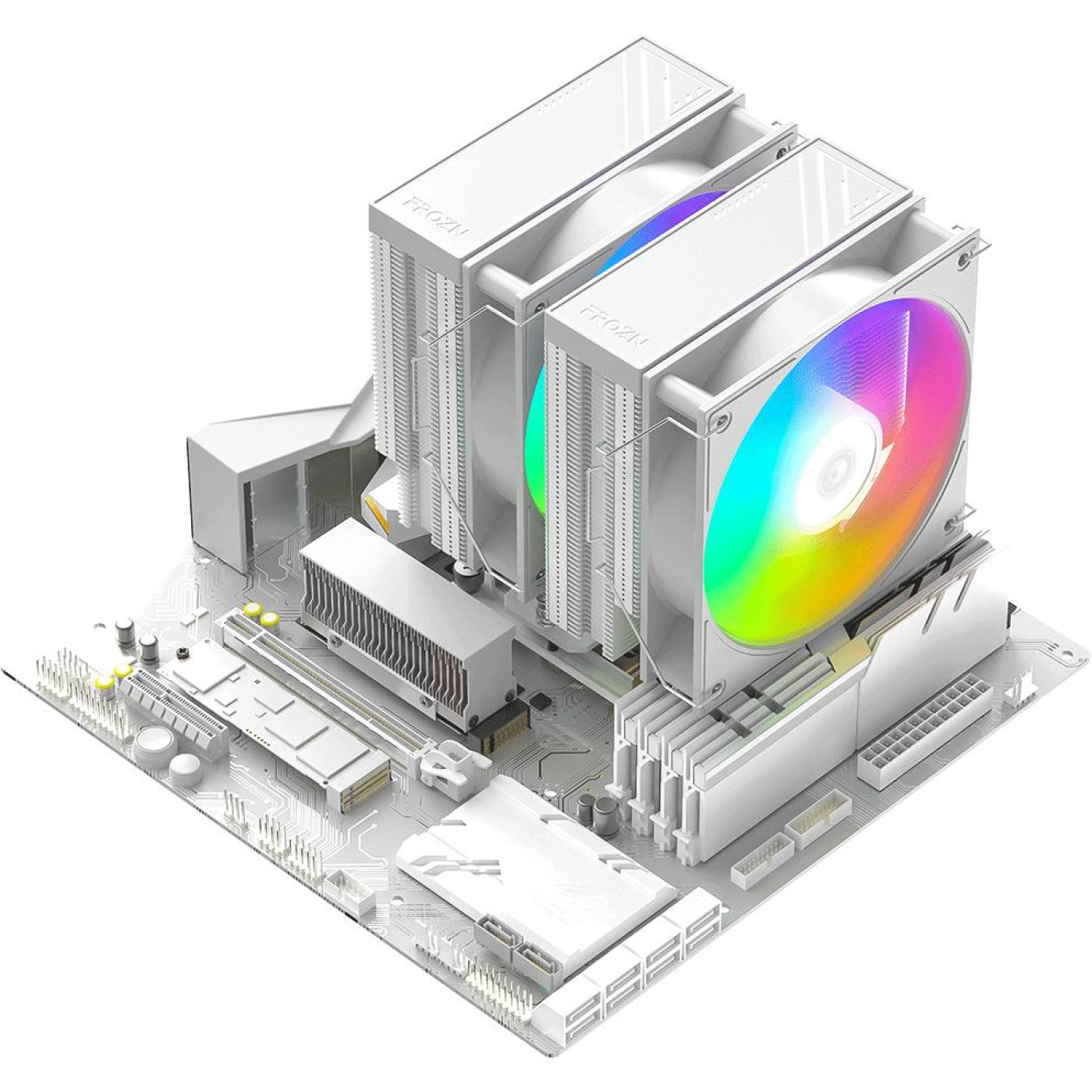 Кулер для процесора ID-Cooling Frozn A620 Pro XE ARGB Snow White (FROZN A620 PRO XE ARGB SNOW)