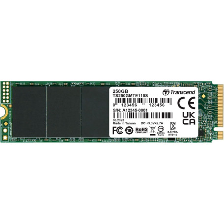 Накопичувач SSD Transcend SSD M.2 2280 250GB (TS250GMTE115S)