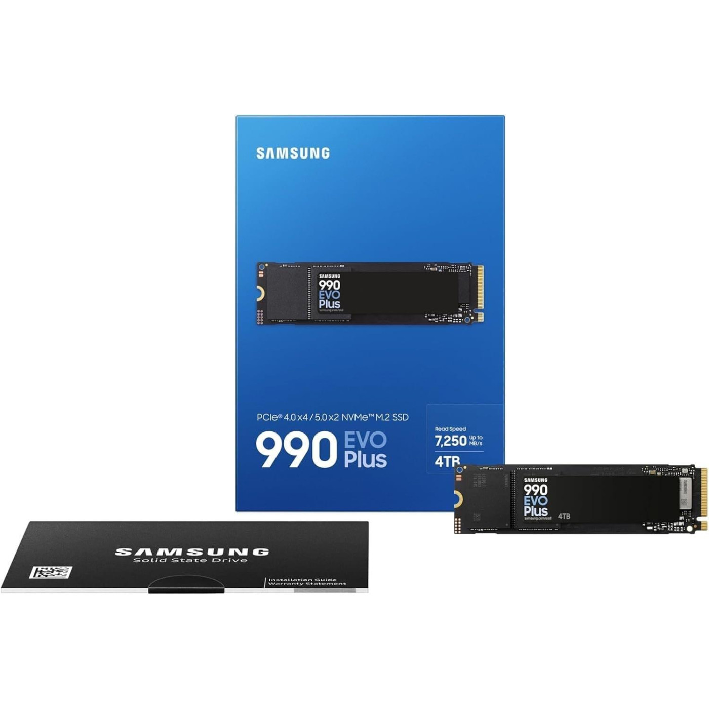 Накопичувач SSD Samsung m.2 NVMe 4TB 990EVO PLUS (MZ-V9S4T0BW)