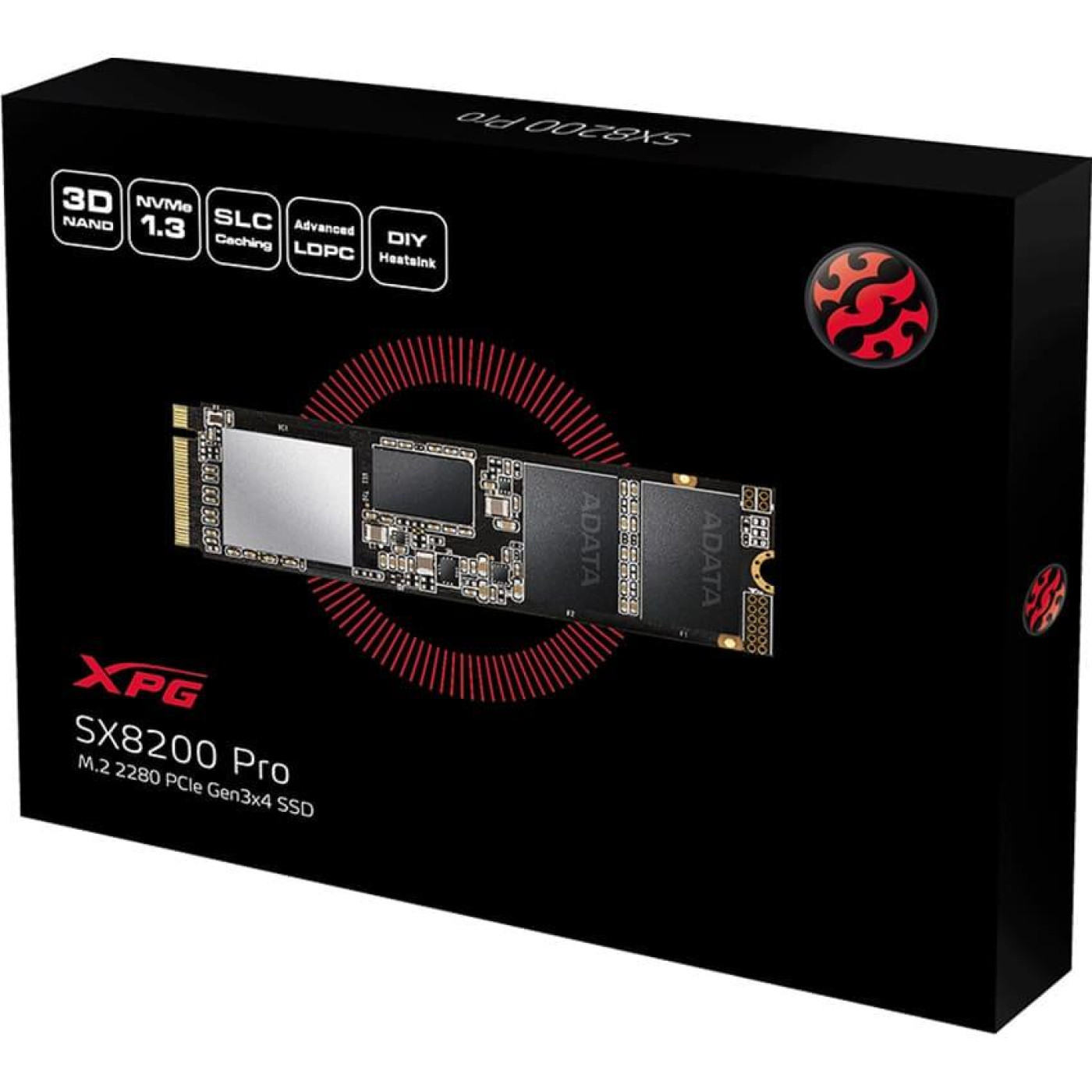 Накопичувач SSD Adata M.2 NVMe 512Gb XPG SX8200 Pro (ASX8200PNP-512GT-C)