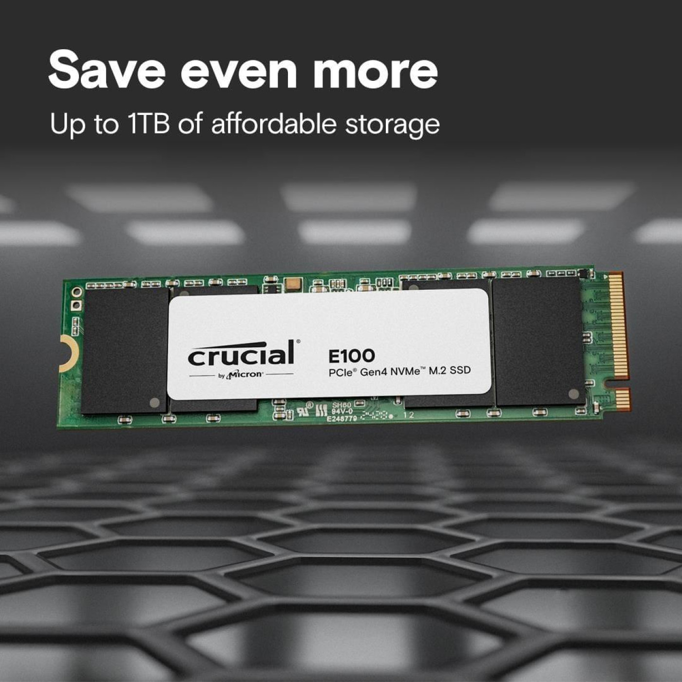 Накопитель SSD Crucial m.2 NVMe 2TB E100 PCI-E 4.0 (CT2000E100SSD8)