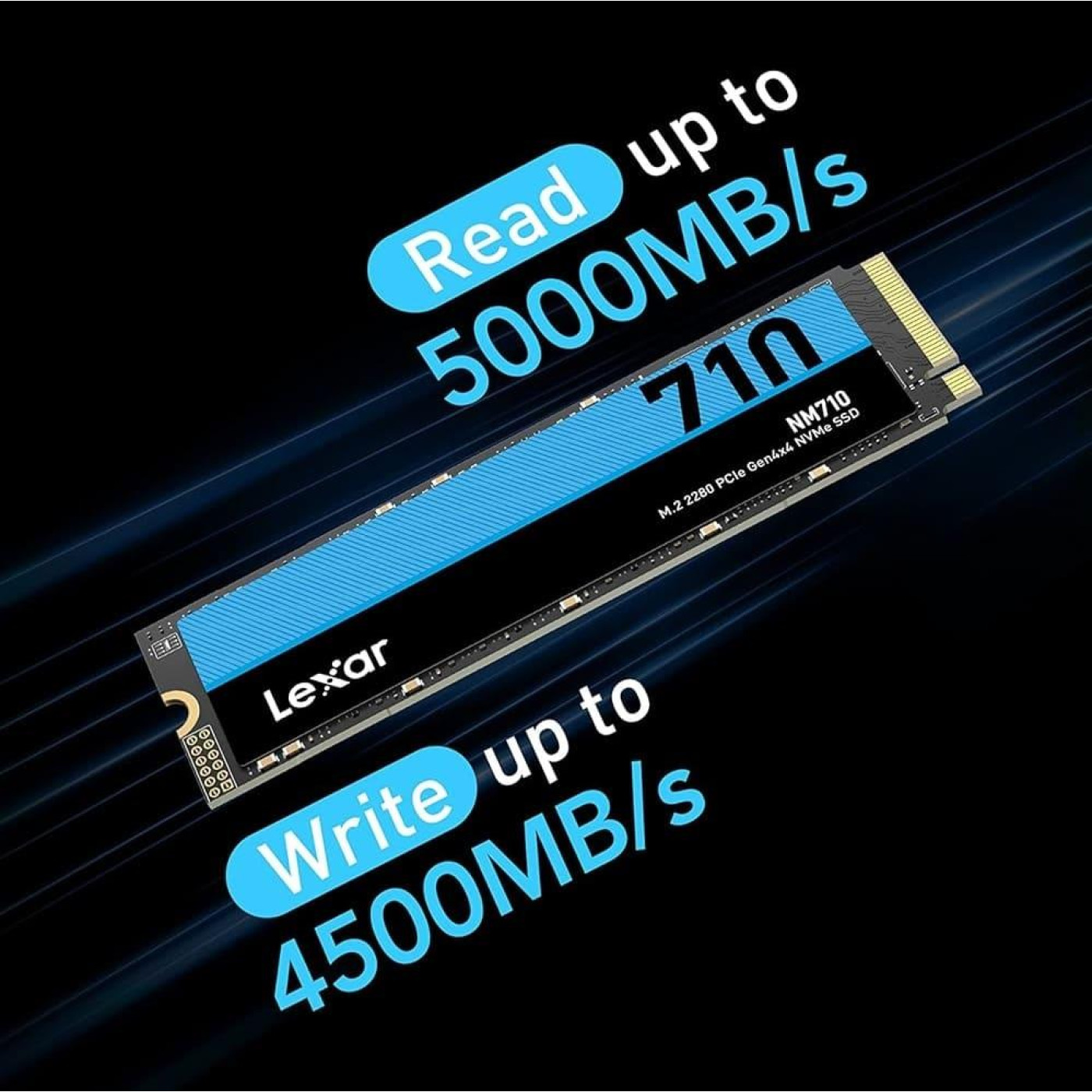 Накопитель SSD Lexar m.2 NVMe 1TB NM710 1Tb PCI-E 4.0x4 (LNM710X01T-RNNNG) (LNM710X001T-RNNNG)