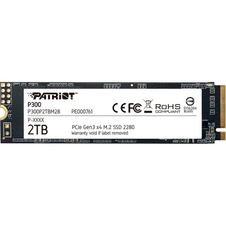 Накопичувач SSD Patriot m.2 NVMe 2TB P300 (P300P2TBM28)