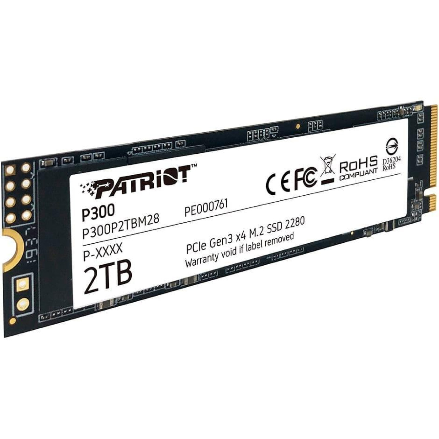 Накопичувач SSD Patriot m.2 NVMe 2TB P300 (P300P2TBM28)