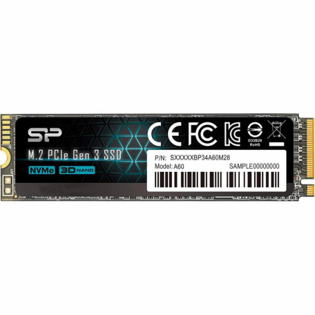 Накопичувач SSD Silicon Power m.2 NVMe 256Gb P34A60 PCIe 3.0 240 250 (SP256GBP34A60M28)